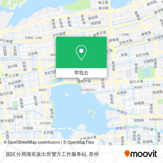 园区分局湖东派出所警方工作服务站地图