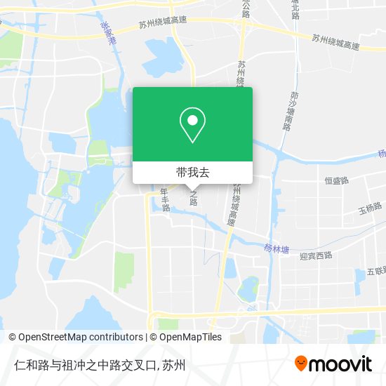 仁和路与祖冲之中路交叉口地图