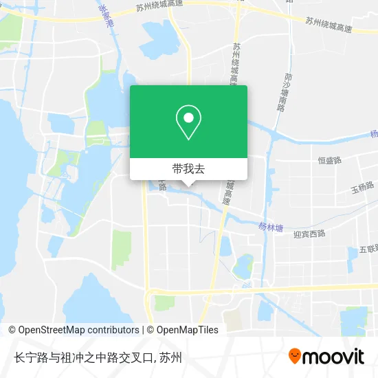 长宁路与祖冲之中路交叉口地图