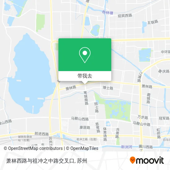萧林西路与祖冲之中路交叉口地图