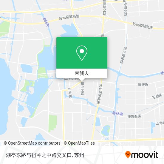 湖亭东路与祖冲之中路交叉口地图