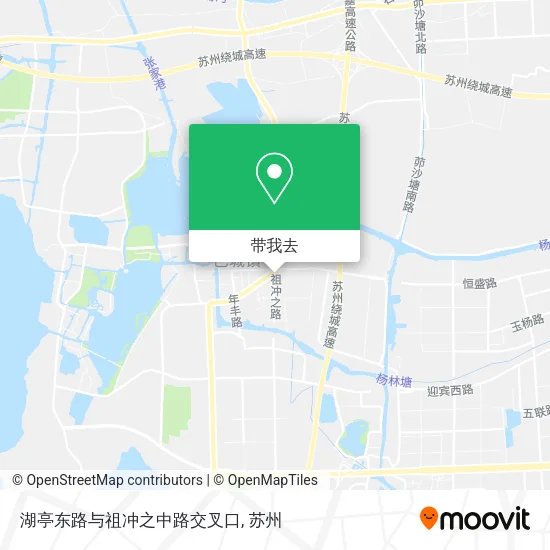 湖亭东路与祖冲之中路交叉口地图