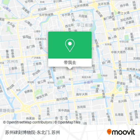 苏州碑刻博物院-东北门地图