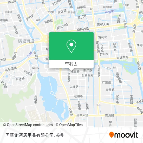 周新龙酒店用品有限公司地图
