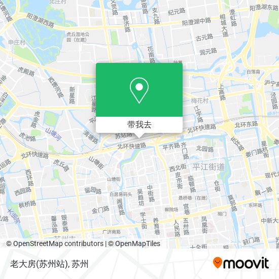老大房(苏州站)地图