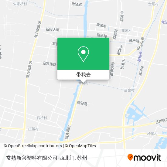 常熟新兴塑料有限公司-西北门地图