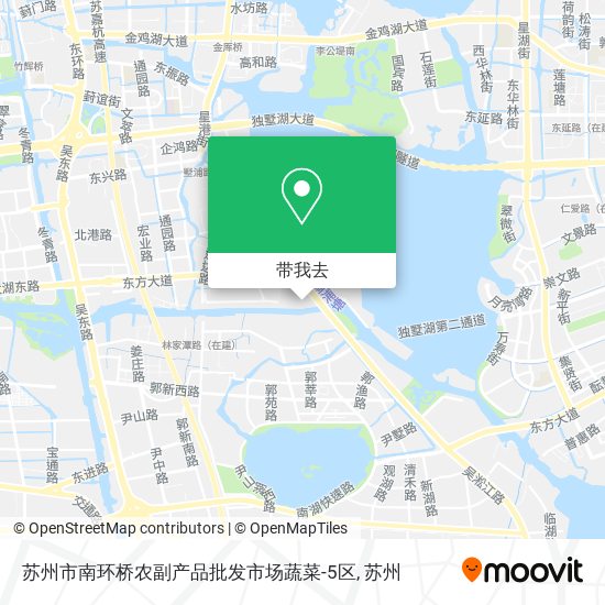 苏州市南环桥农副产品批发市场蔬菜-5区地图