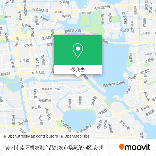 苏州市南环桥农副产品批发市场蔬菜-5区地图
