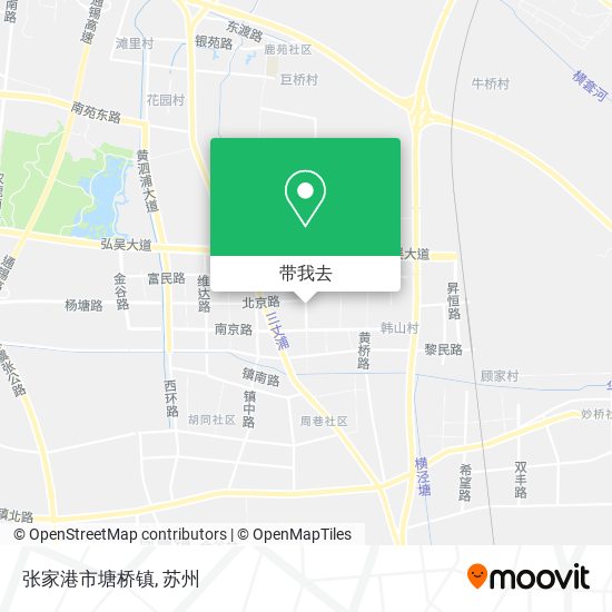 张家港市塘桥镇地图