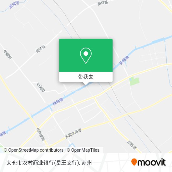 太仓市农村商业银行(岳王支行)地图