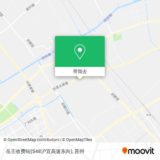 岳王收费站(S48沪宜高速东向)地图