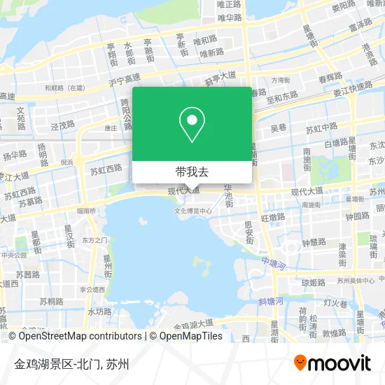 金鸡湖景区-北门地图