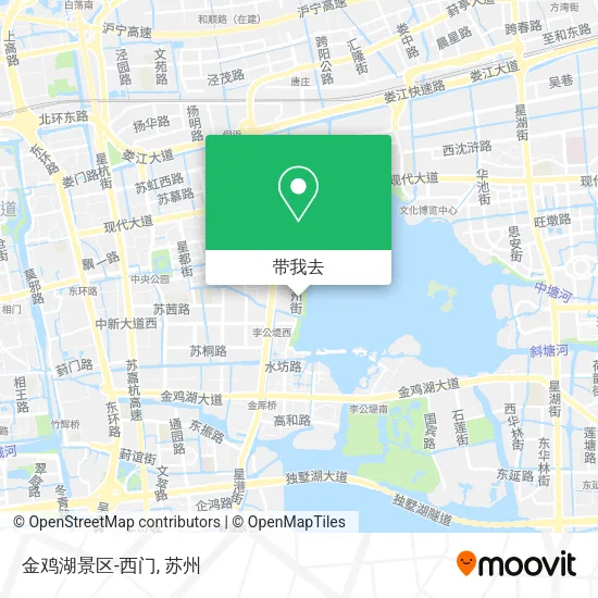 金鸡湖景区-西门地图