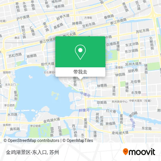金鸡湖景区-东入口地图