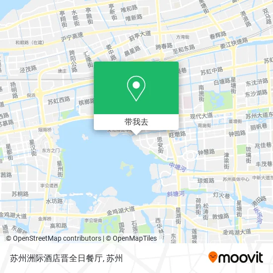 苏州洲际酒店晋全日餐厅地图