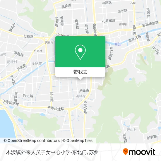 木渎镇外来人员子女中心小学-东北门地图
