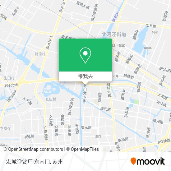 宏城弹簧厂-东南门地图