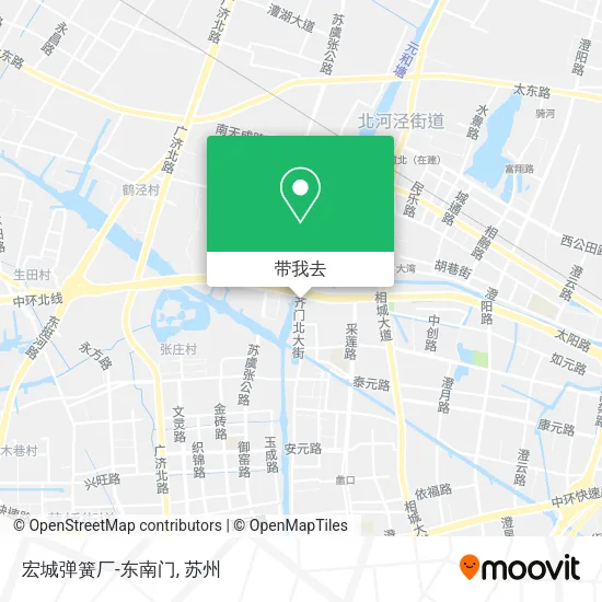 宏城弹簧厂-东南门地图