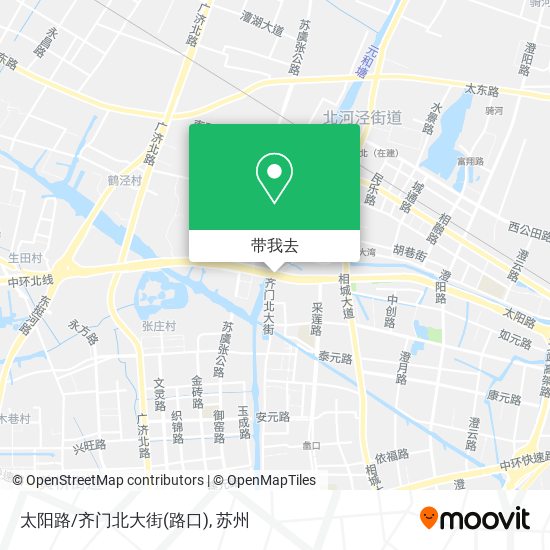 太阳路/齐门北大街(路口)地图