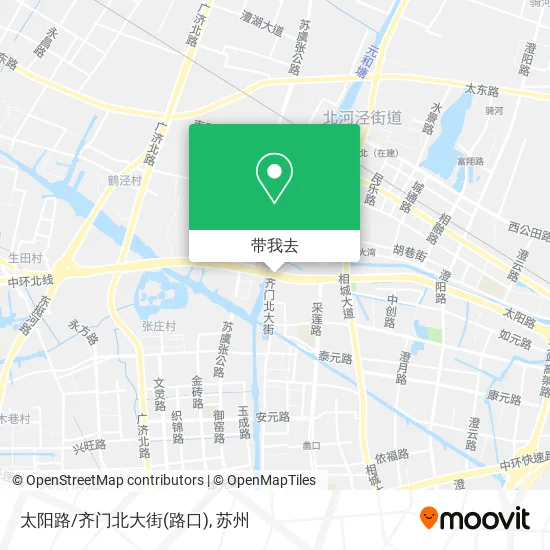 太阳路/齐门北大街(路口)地图