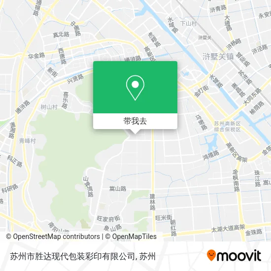 苏州市胜达现代包装彩印有限公司地图