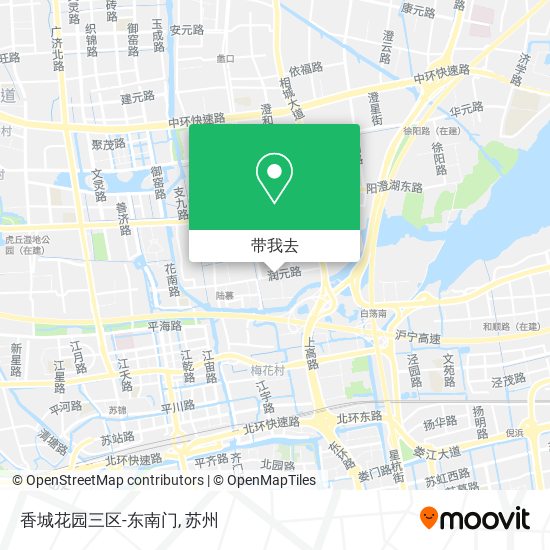 香城花园三区-东南门地图