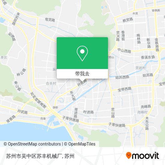 苏州市吴中区苏丰机械厂地图