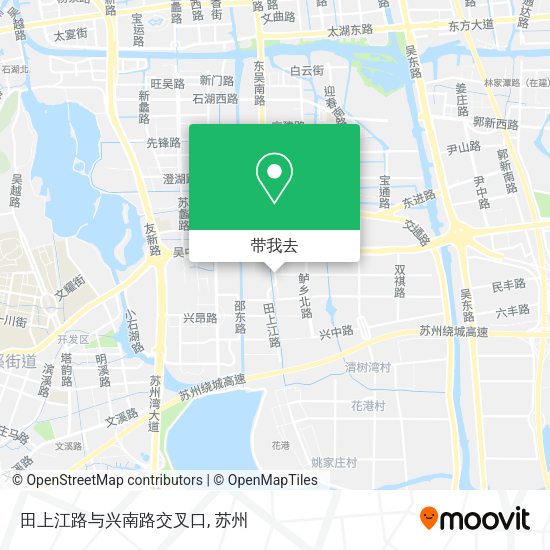田上江路与兴南路交叉口地图