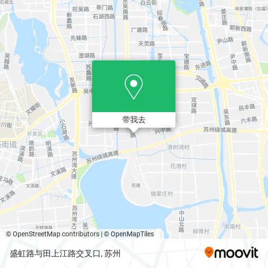 盛虹路与田上江路交叉口地图