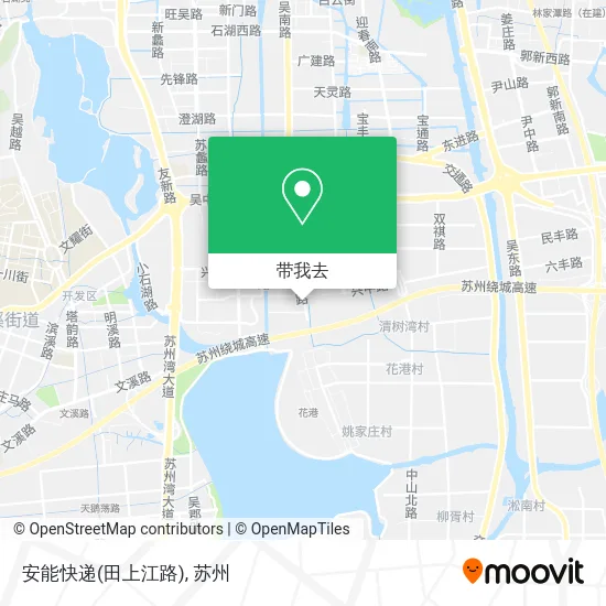 安能快递(田上江路)地图