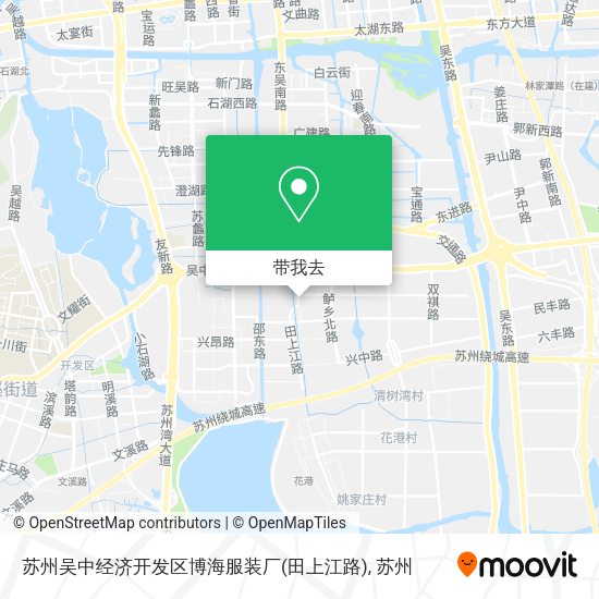 苏州吴中经济开发区博海服装厂(田上江路)地图
