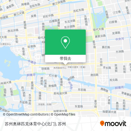 苏州奥林匹克体育中心(北门)地图