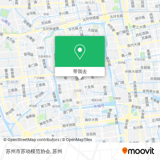 苏州市苏动模范协会地图