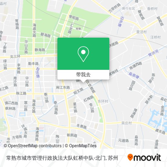 常熟市城市管理行政执法大队虹桥中队-北门地图