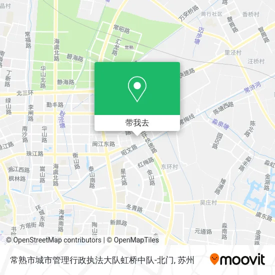 常熟市城市管理行政执法大队虹桥中队-北门地图