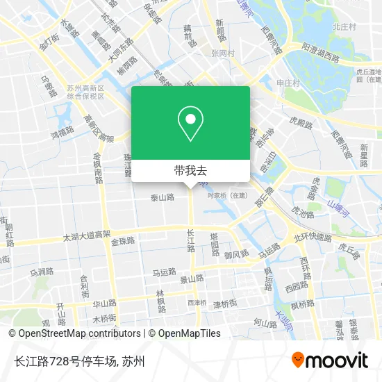 长江路728号停车场地图