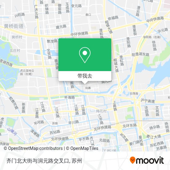 齐门北大街与润元路交叉口地图