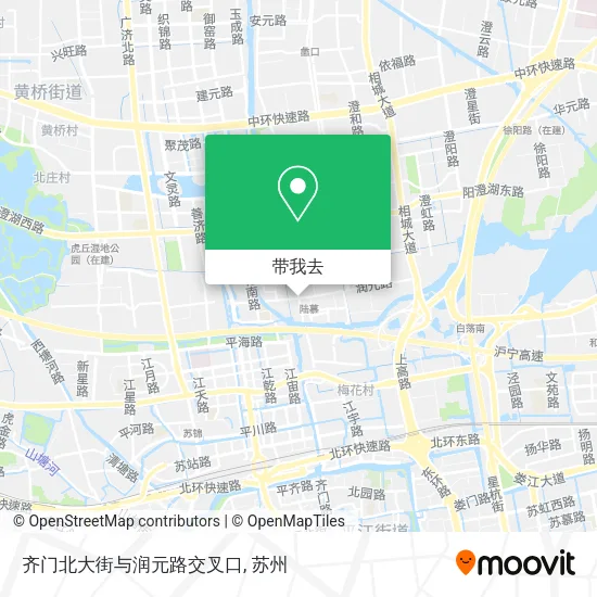 齐门北大街与润元路交叉口地图