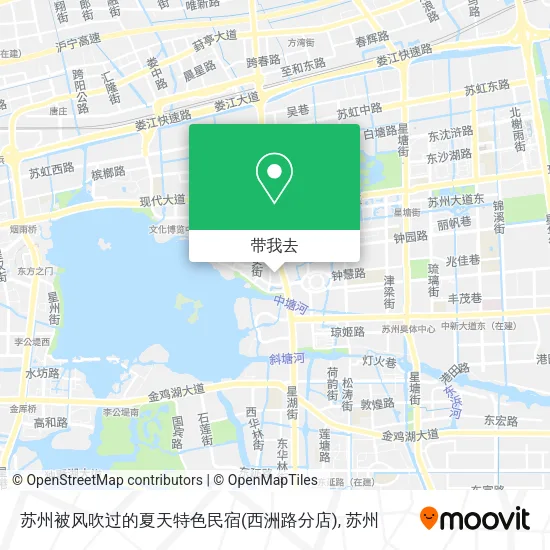 苏州被风吹过的夏天特色民宿(西洲路分店)地图
