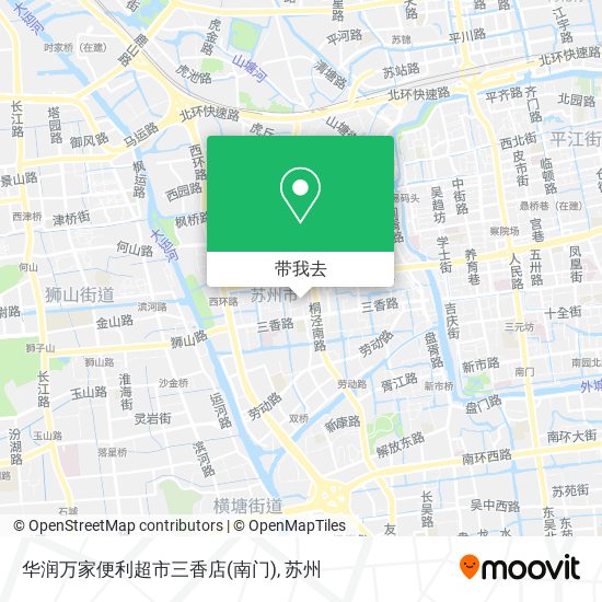 华润万家便利超市三香店(南门)地图