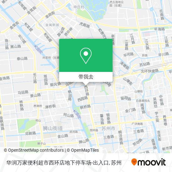 华润万家便利超市西环店地下停车场-出入口地图