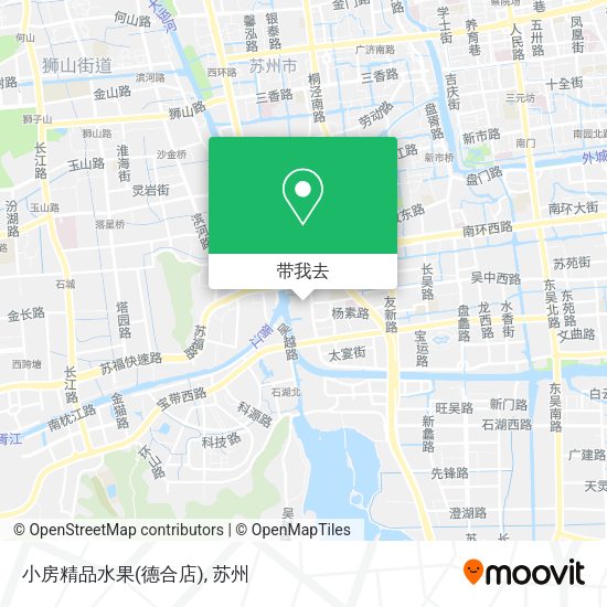 小房精品水果(德合店)地图