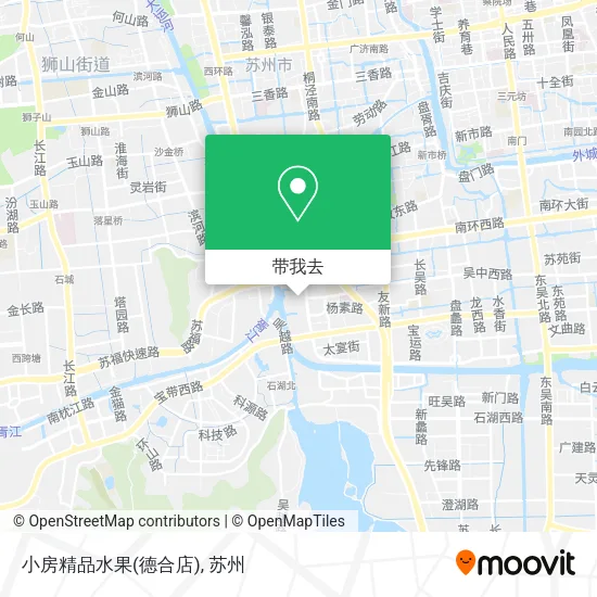 小房精品水果(德合店)地图