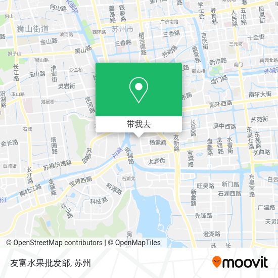 友富水果批发部地图