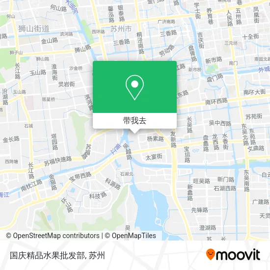 国庆精品水果批发部地图