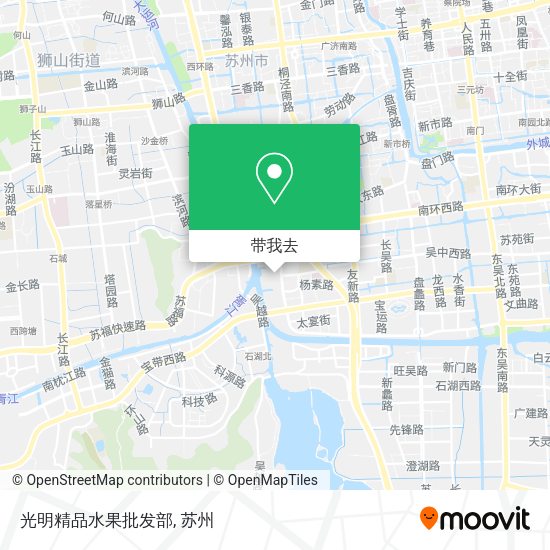 光明精品水果批发部地图