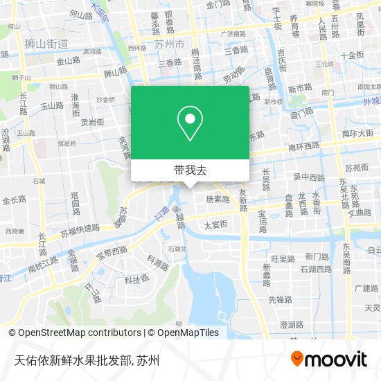 天佑侬新鲜水果批发部地图