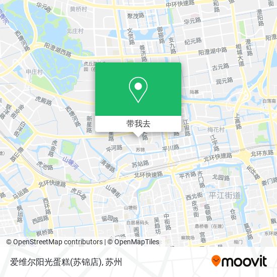 爱维尔阳光蛋糕(苏锦店)地图