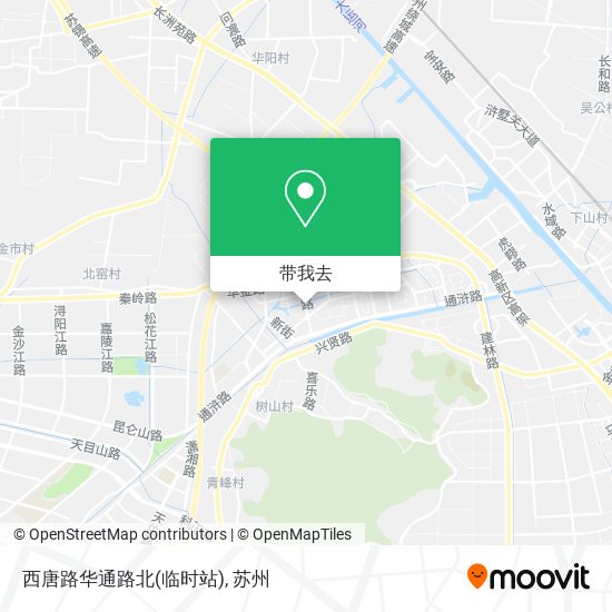 西唐路华通路北(临时站)地图