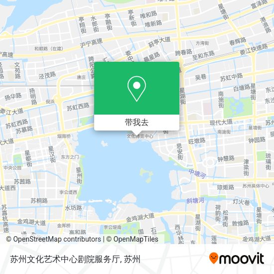 苏州文化艺术中心剧院服务厅地图